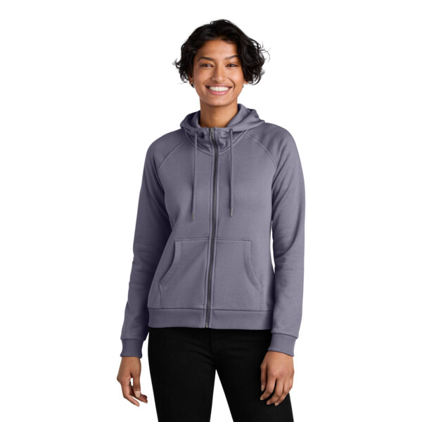 Women's Organic CVC Fleece Full Zip Hoodie Thumbnail