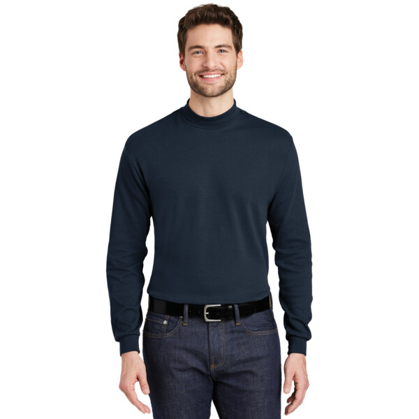Interlock Knit Mock Turtleneck Thumbnail