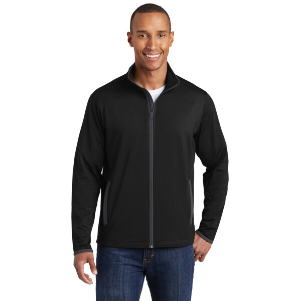 Sport Wick ® Stretch Contrast Full Zip Jacket Thumbnail