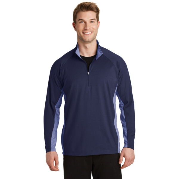 Sport Wick ® Stretch Contrast 1/4 Zip Pullover Thumbnail