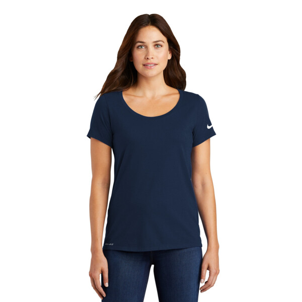 Women's Dri FIT Cotton/Poly Scoop Neck Tee Thumbnail