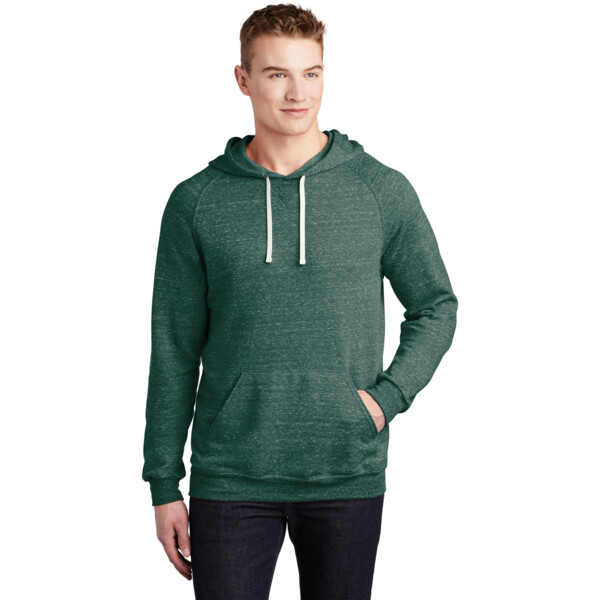 Snow Heather French Terry Raglan Hoodie Thumbnail
